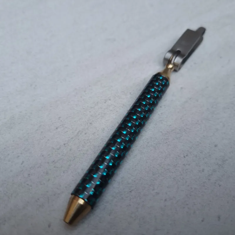 Dr.Slick JUMBO Carbon Fiber Handle Rotary Hackle Plier with Half Hitch Tool-3